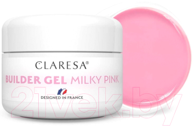 Моделирующий гель для ногтей Claresa Builder Gel Milky Pink (50мл)