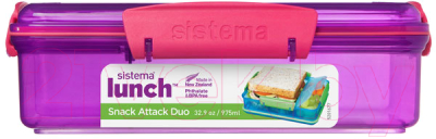Ланч-бокс Sistema Lunch 41482 (фиолетовый)