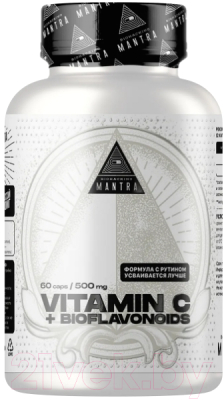 Мультивитаминный комплекс Biohacking Mantra Vitamin C + Rutin / CAPS001 (60 капсул)