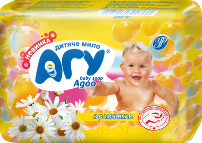 

Мыло детское Агу, С ромашкой