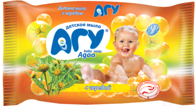 

Мыло детское Агу, С чередой