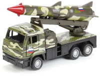 Автомобиль игрушечный Технопарк Kamaz с ракетой / SB-16-69-A-WB - 