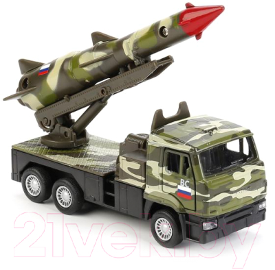 Автомобиль игрушечный Технопарк Kamaz с ракетой / SB-16-69-A-WB