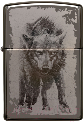 Зажигалка Zippo Wolf Design / 49073 (черный)