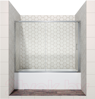 Стеклянная шторка для ванны Ambassador Bath Screens 150x140 / 16041104