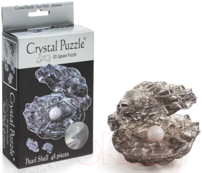 3D-пазл Crystal Puzzle Жемчужина / 90321 (черный)