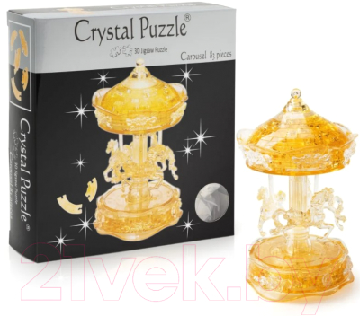 3D-пазл Crystal Puzzle Карусель / 91109 (золото)