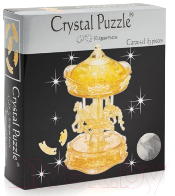3D-пазл Crystal Puzzle Карусель / 91109 (золото)