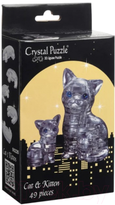 3D-пазл Crystal Puzzle Кошка / 90226 (черный)