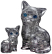 3D-пазл Crystal Puzzle Кошка / 90226 (черный) -
