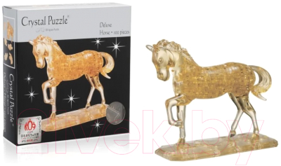 3D-пазл Crystal Puzzle Лошадь / 91101 (золото)