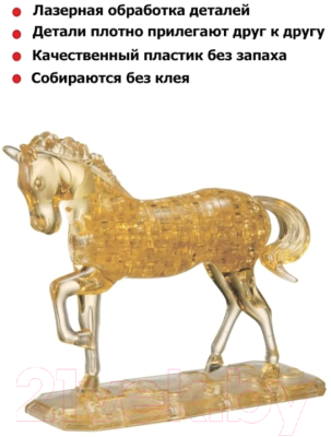 3D-пазл Crystal Puzzle Лошадь / 91101 (золото)