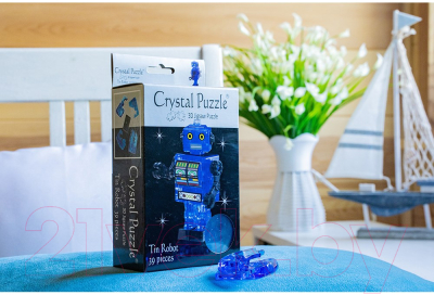 3D-пазл Crystal Puzzle Робот / 90351 (cиний)