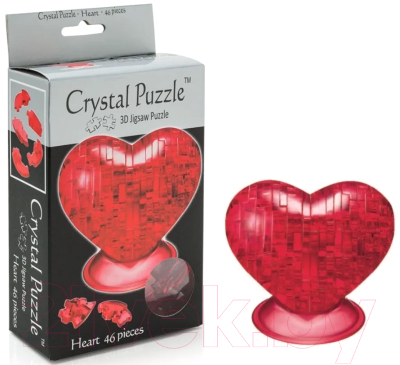 3D-пазл Crystal Puzzle Сердце / 90012 (красный)