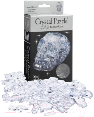 3D-пазл Crystal Puzzle Череп / 90117 (серебристый)