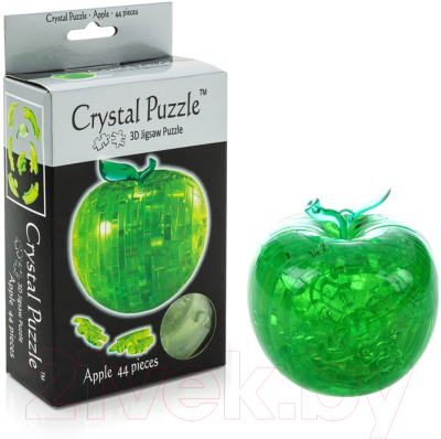 3D-пазл Crystal Puzzle Яблоко / 90015 (зеленый)