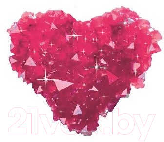 Набор для выращивания кристаллов Bumbaram Фигурный кристалл. Сердце / A123 (красный)