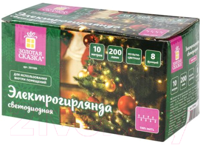 Изображение товара Светодиодная гирлянда Золотая сказка Стандарт / 591100 (10мл, многоцветная)