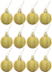 Миниатюра изображения товара Набор шаров новогодних Золотая сказка 591124 (12шт, золото)