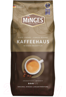 

Кофе в зернах Minges, Cafe Creme Kaffeehaus 30% арабика, 70% робуста