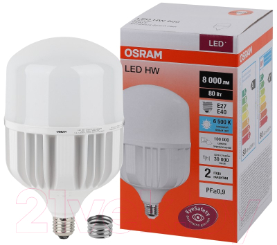 Лампа Osram E27/Е40 LED HW 80W/865 230V