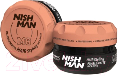 Паста для укладки волос NishMan M6 Pliable Матовая подвижная фиксация (100мл)