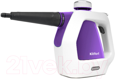Пароочиститель Kitfort KT-918-4 (белый/фиолетовый)