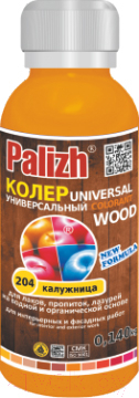 Колеровочная паста Palizh Wood №204 универсальная (0.1л, калужница)
