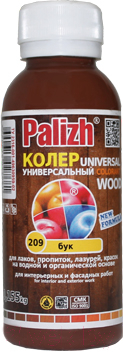 Колеровочная паста Palizh Wood №209 универсальная (0.1л, бук)