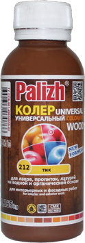 Колеровочная паста Palizh Wood №212 универсальная (0.1л, тик)