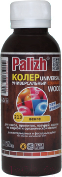 Колеровочная паста Palizh Wood №213 универсальная (0.1л, венге)