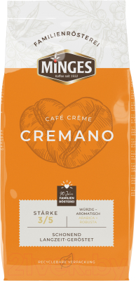 Кофе в зернах Minges Cafe Cremano 60% арабика, 40% робуста (1кг)