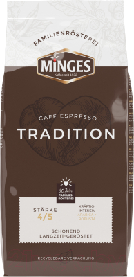 Кофе в зернах Minges Espresso Tradition 60% арабика, 40% робуста (1кг)