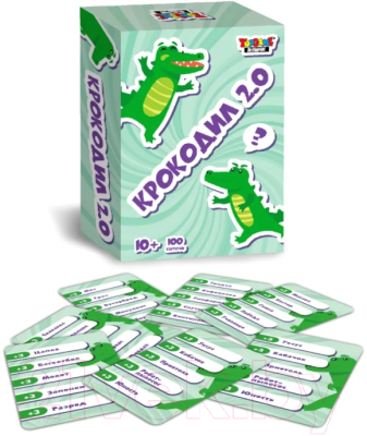 Настольная игра Topgame Крокодил 2.0 100 карточек / 02087
