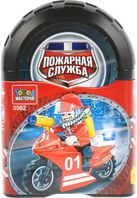 

Конструктор Город мастеров, Пожарник на мотоцикле / 3562-LL