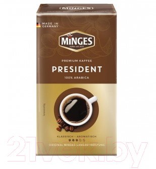 

Кофе молотый Minges, President 100% арабика