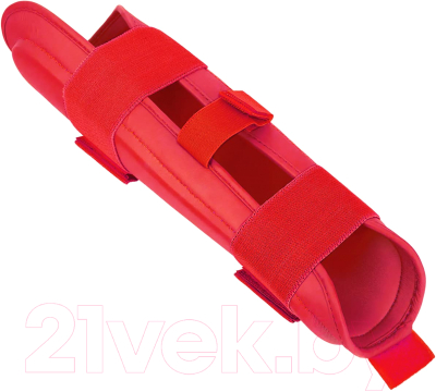 Защита голень-стопа для единоборств Insane Ferrum / IN22-SG200-K (M, красный)