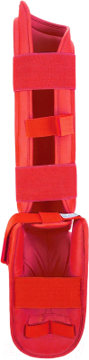 Защита голень-стопа для единоборств Insane Ferrum / IN22-SG200-K (XS, красный)