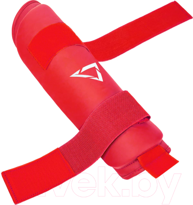 Защита голень-стопа для единоборств Insane Ferrum / IN22-SG200-K (XS, красный)