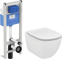 

Унитаз подвесной с инсталляцией Ideal Standard, Tesi R029901
