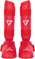 Защита голень-стопа для единоборств Insane Ferrum / IN22-SG200 (XL, красный) - 