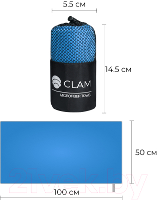 Полотенце Clam S023 50х100 (голубой)