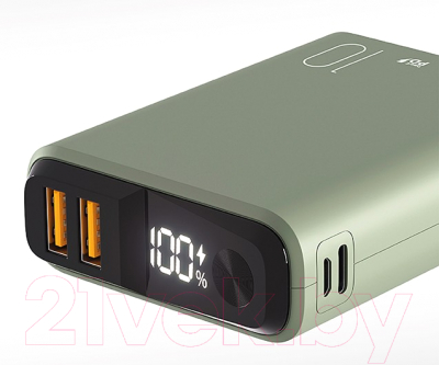 Портативное зарядное устройство Olmio QS-10 QuickCharge 10000mAh 22.5W (мурена)