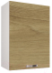 Шкаф навесной для кухни Anrex Alesia 1D/50-F1 (серый/дуб онтарио) - 