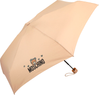 Зонт складной Moschino 8042-SMINID Shadow Bear Dark Beige - 