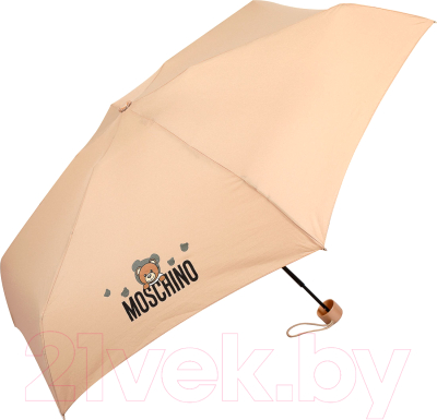 Зонт складной Moschino 8042-SMINID Shadow Bear Dark Beige