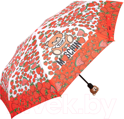 Зонт складной Moschino 8049-OCA Bear Strawberries Multi