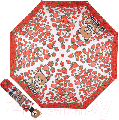Зонт складной Moschino 8049-OCA Bear Strawberries Multi