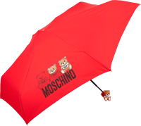 Зонт складной Moschino 8061-SuperminiC Bear Scribbles Red - 