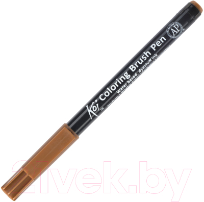 Маркер художественный Sakura Pen Koi Color Brush / XBR12 (коричневый)